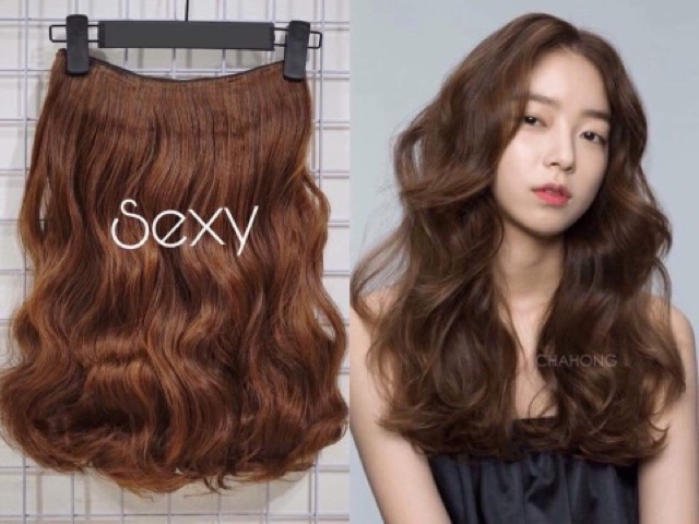 Tóc Giả Kẹp Xoăn Dợn - Tơ Cao Cấp