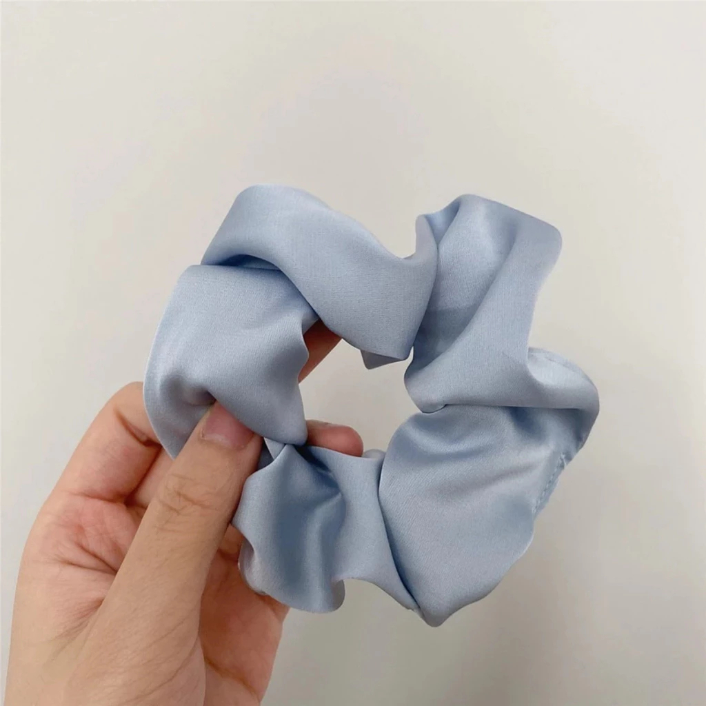 Dây cột tóc Scrunchies vải trơn phong cách Hàn Quốc