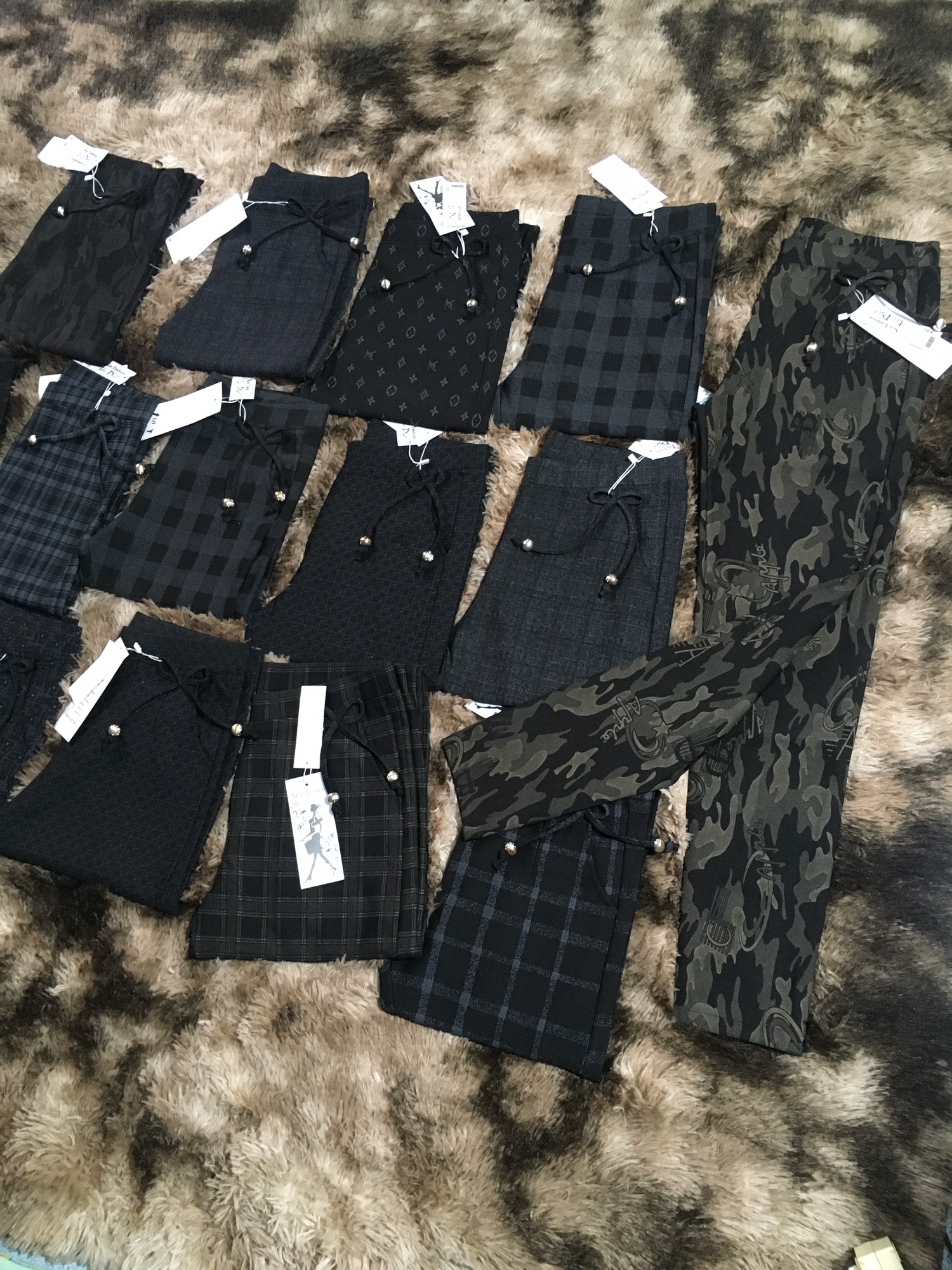 [HCM]Quần cotton sọc caro lưng thun Chất đẹp Quảng châu