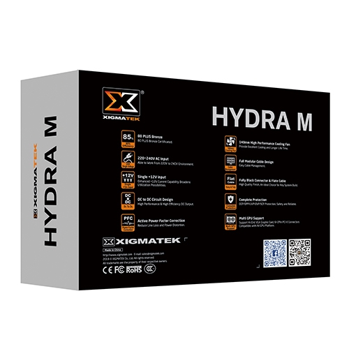 Nguồn máy tính Xigmatek HYDRA M 650 (EN44214) - 80PLUS BRONZE 100% CÁP RỜI
