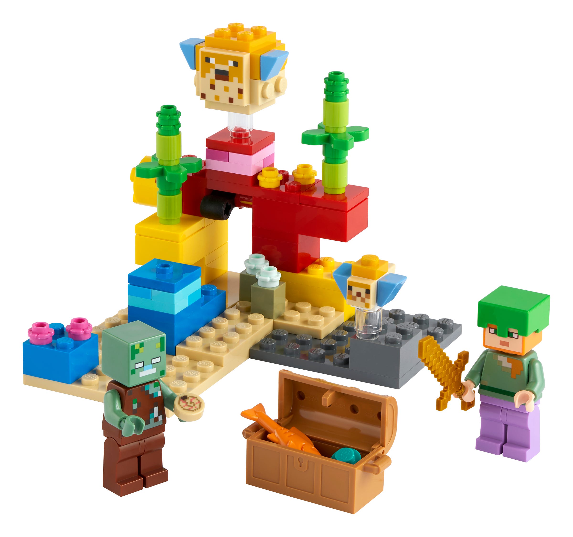 [HAPPY BRICKS] LEGO  MINECRAFT - 21164 - THE CORAL REEF - RẠN SAN HÔ