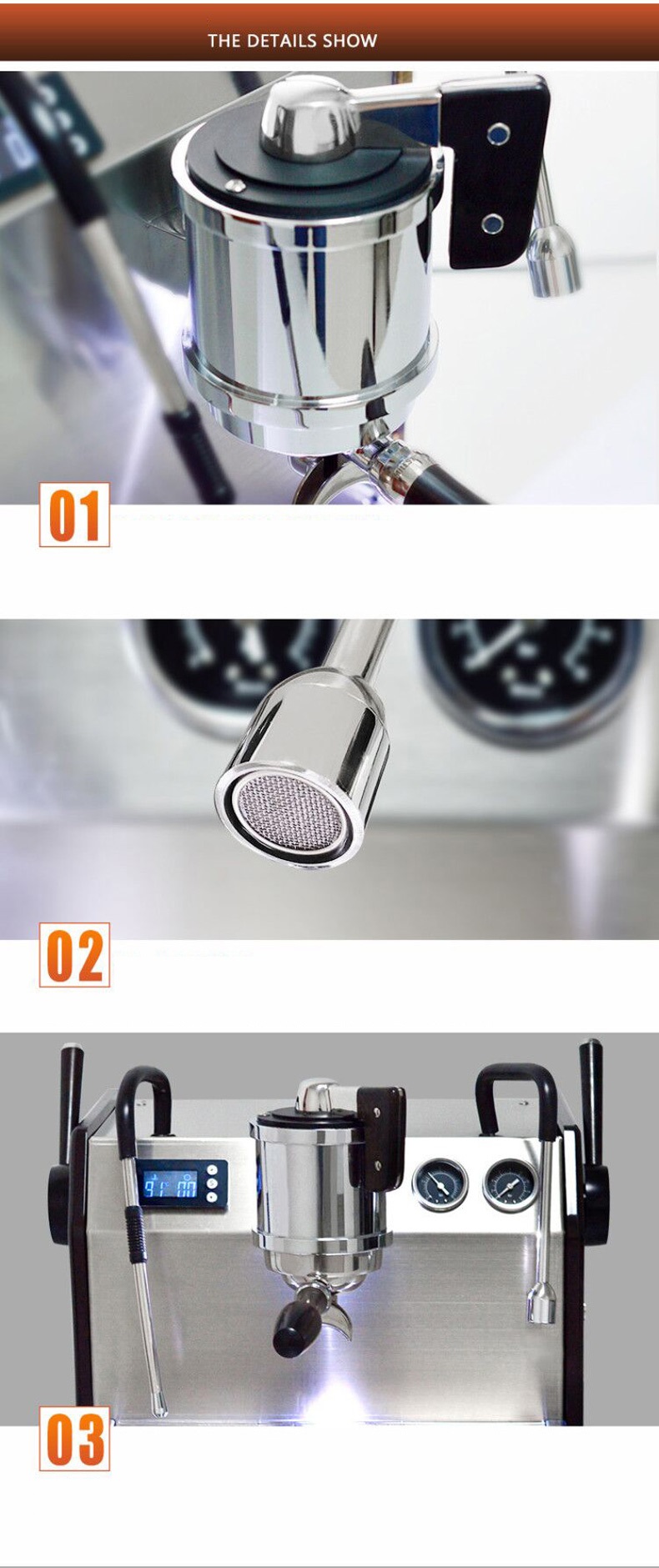 [HCM]Máy pha cà phê Milesto LiGe EM-40Espresso chuyên nghiệp