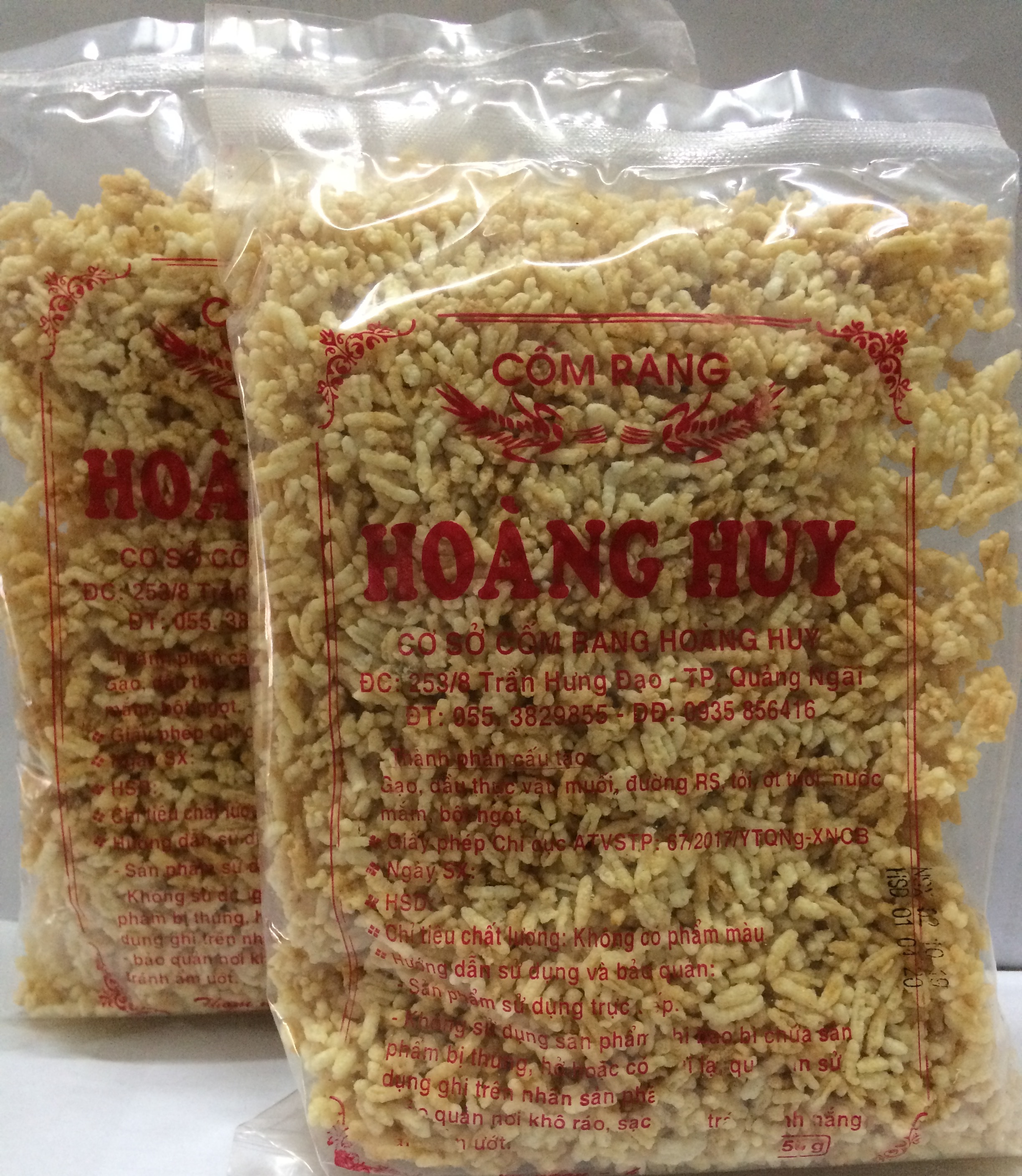 [HCM]CƠM RANG QUẢNG NGÃI BỊCH 110 g
