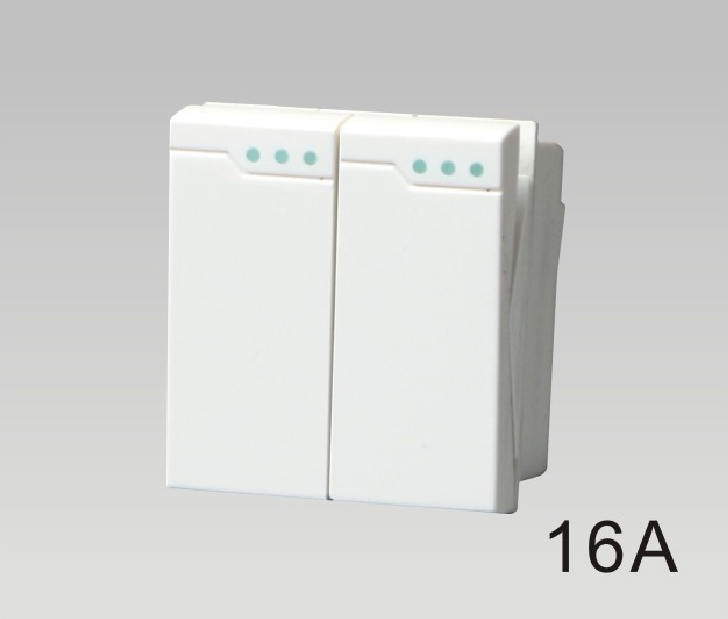 Hạt công tắc đôi 1 & 2 chiều DoBo (seri A50)
