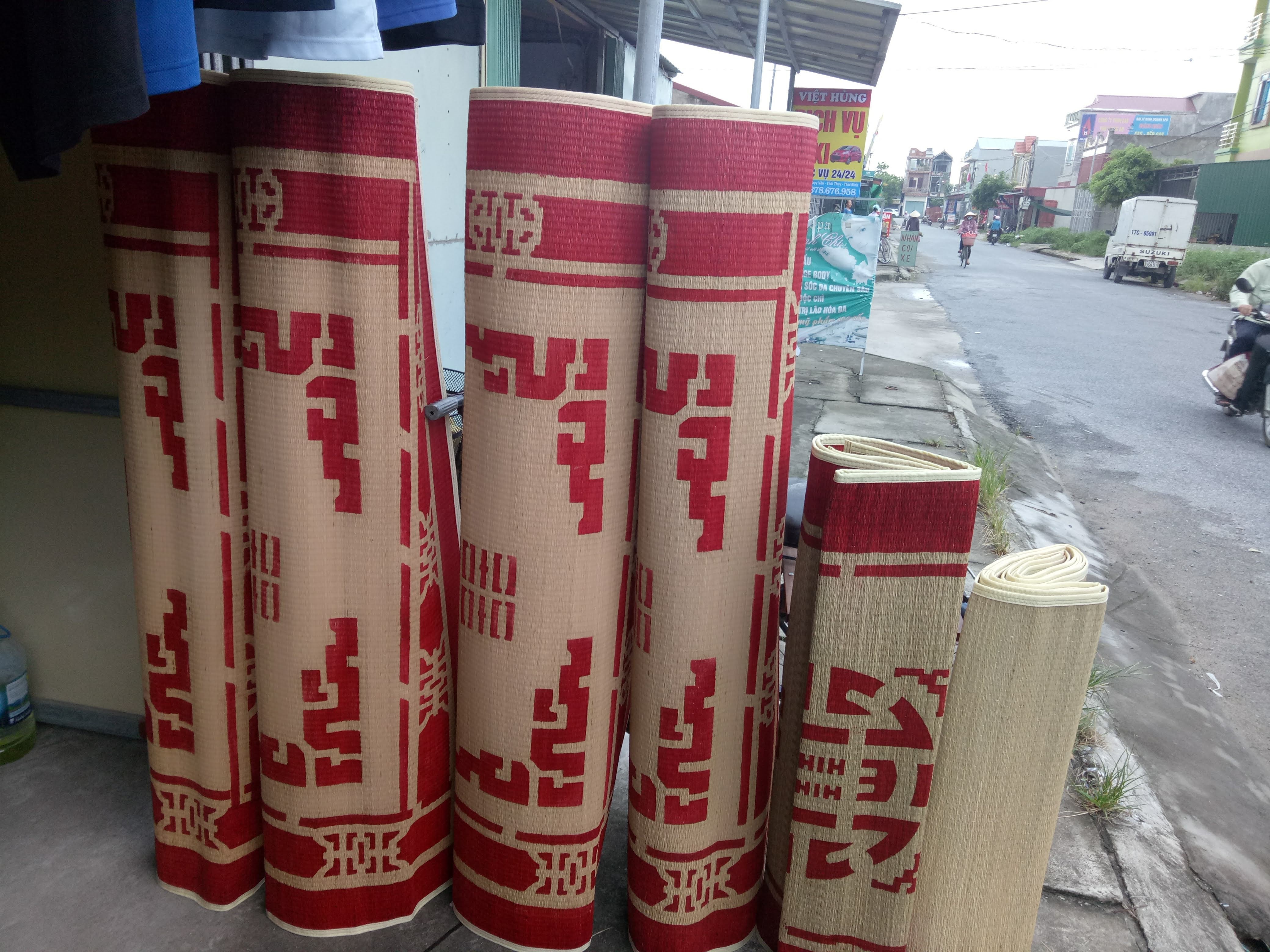 CHIẾU CÓI MAY MÉP  1M8*2M CAO CẤP IN HOA