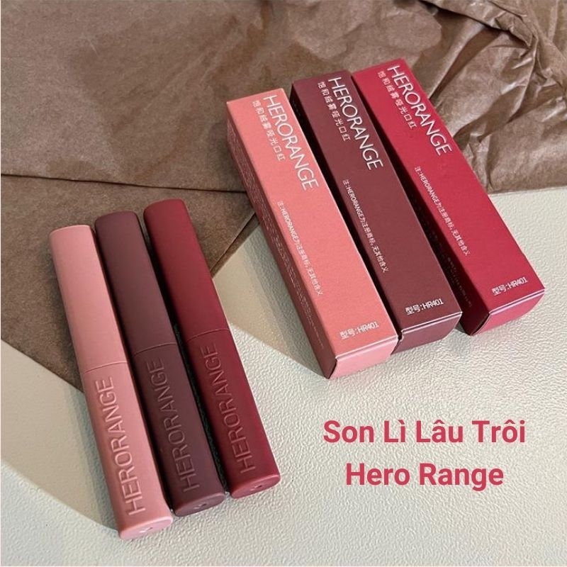 Son lì không trôi Herorange son lì dạng thỏi 6 màu lựa chọn He282