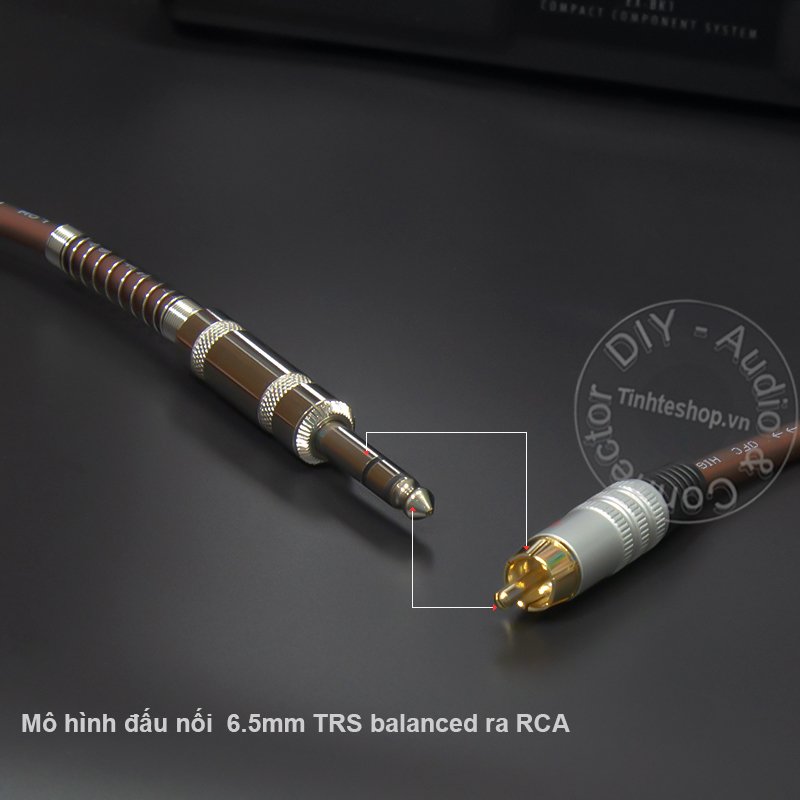 Cáp 6ly TRS balanced ra RCA 1 cặp