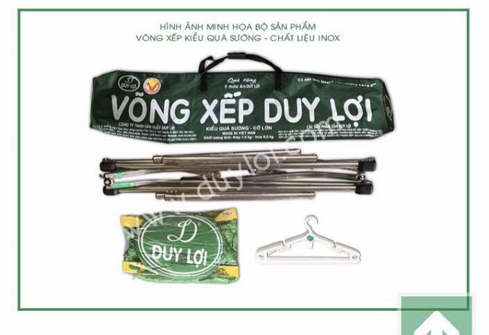 Võng xếp Duy Lợi cỡ lớn ( khung inox)