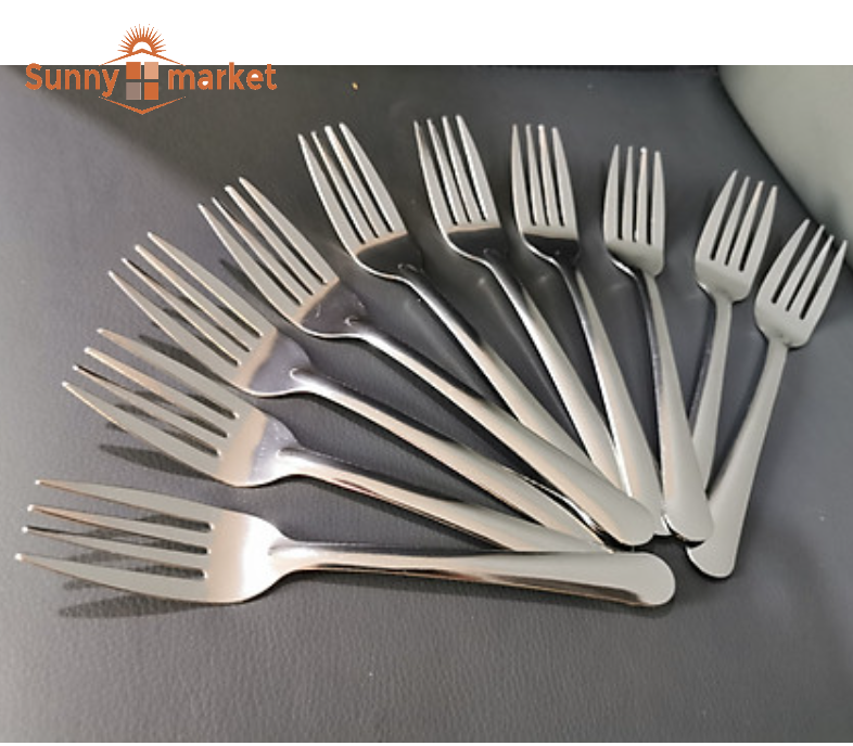 Bộ 10 nĩa inox dùng cho gia đình nhà hàng quán ăn