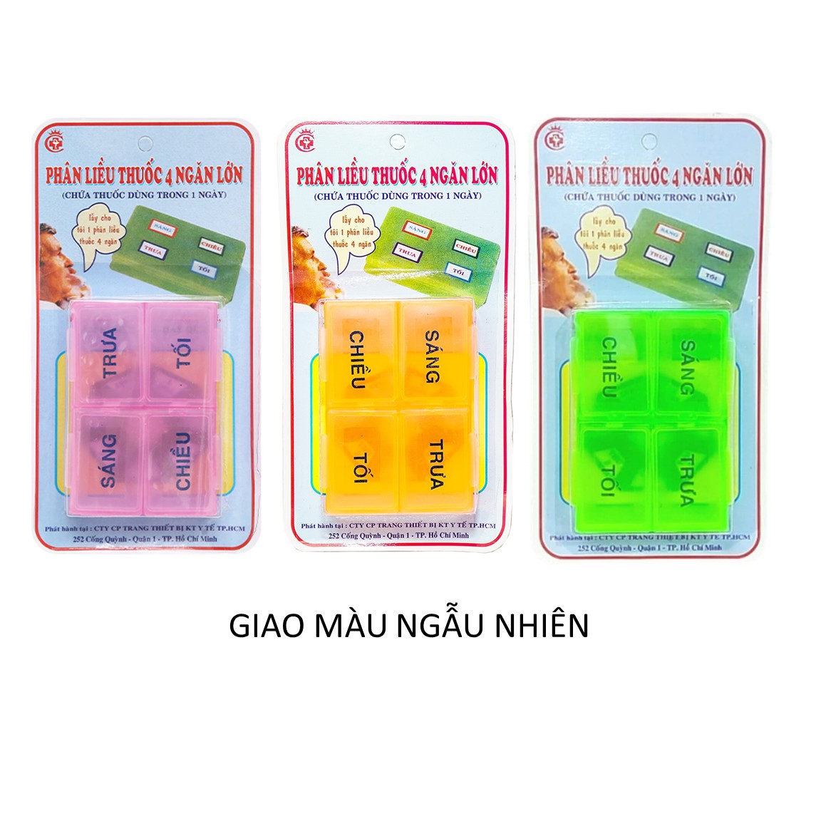 Dụng cụ phân liều thu ốc 4 ngăn lớn (Hàng Việt Nam)