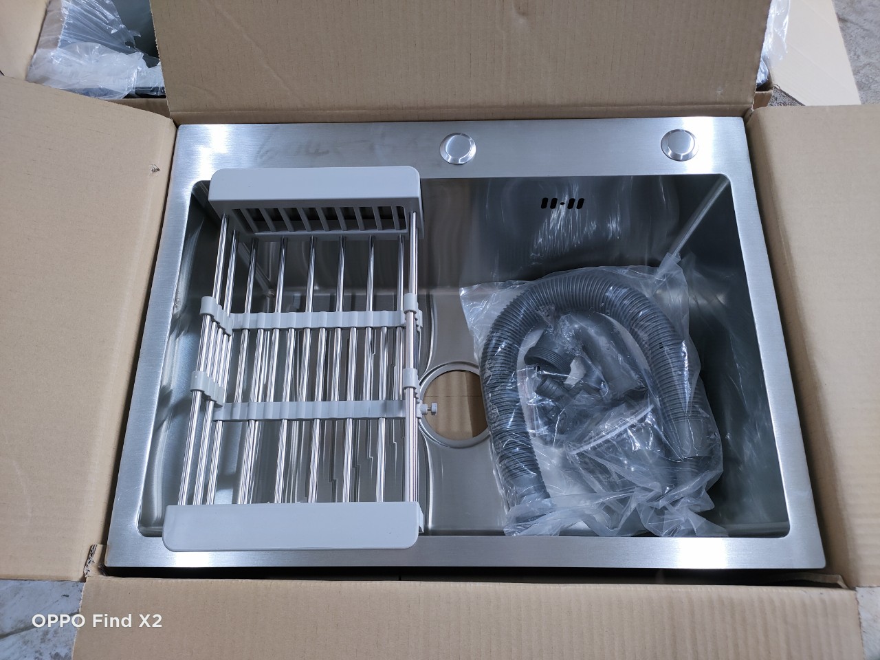 [Chậu Đúc]Chậu rửa chén bát Inox 304 - KT 6045