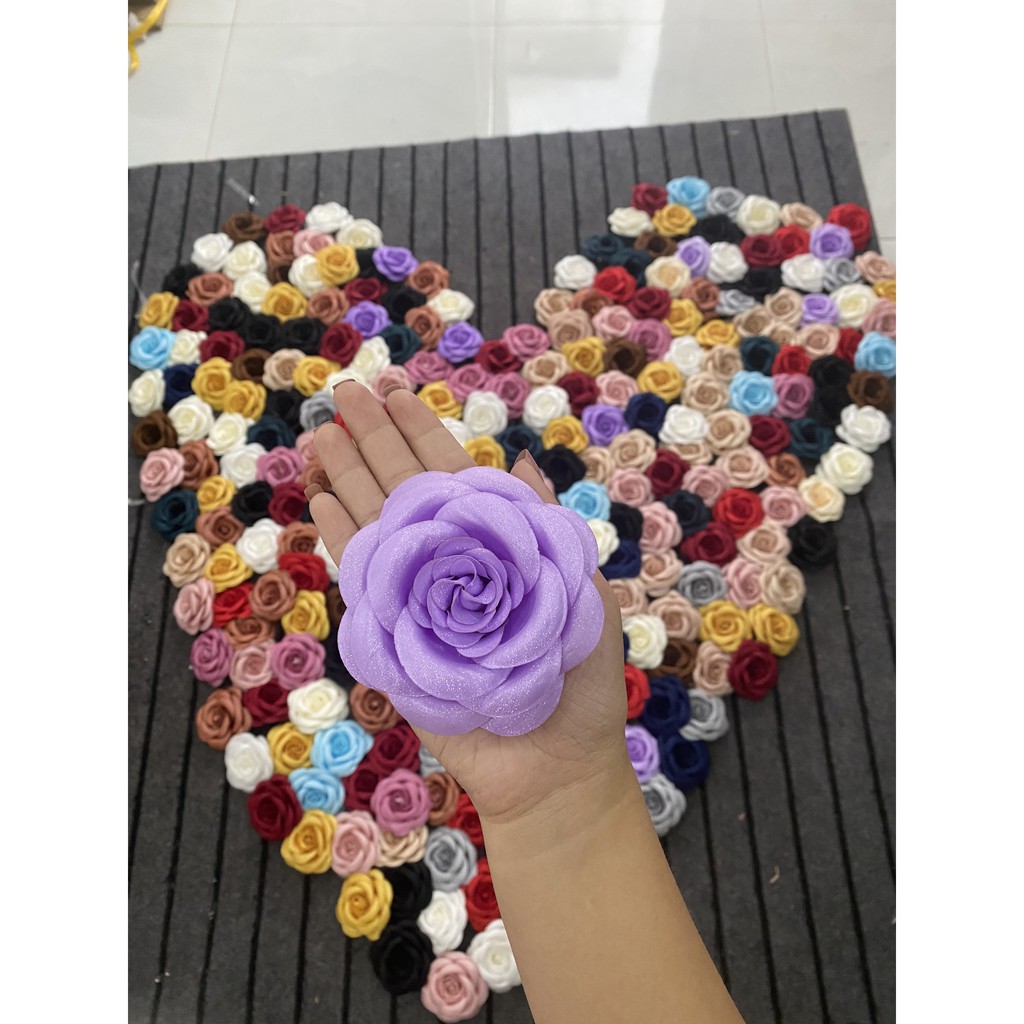 Hoa cài áo,  Hoa Hồng Cài Áo [HANN HANDMADE - Hoa cài áo, phụ kiện thời trang sỉ]