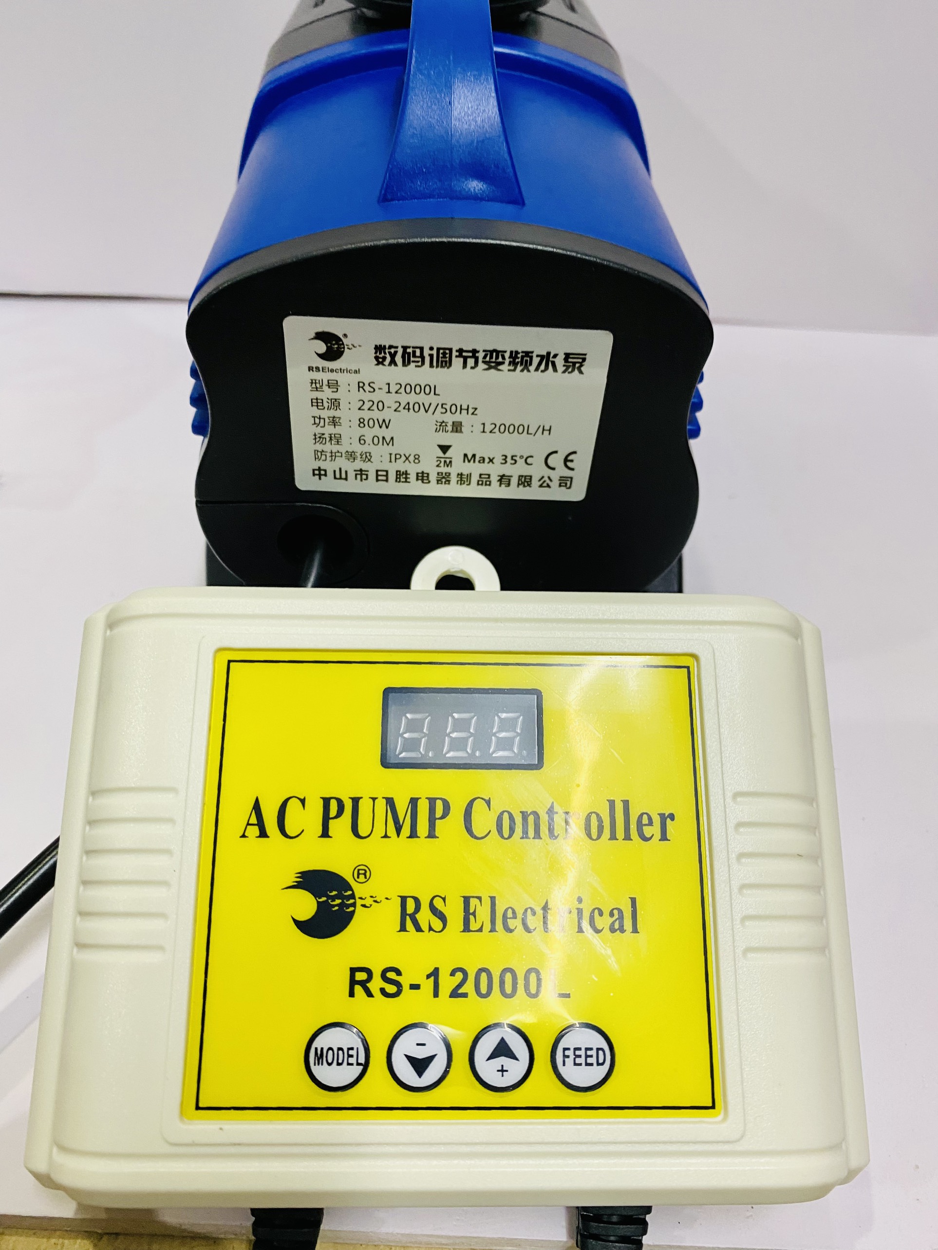 [HOÀN TIỀN 10%]MÁY BƠM RS 12000L/H ĐIỀU KHIỂN 10 CẤP ĐỘ