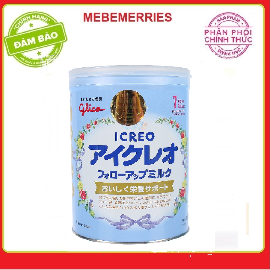 Sữa Glico Icreo số 1 820g (1 - 3 tuổi) date tháng 12-2023