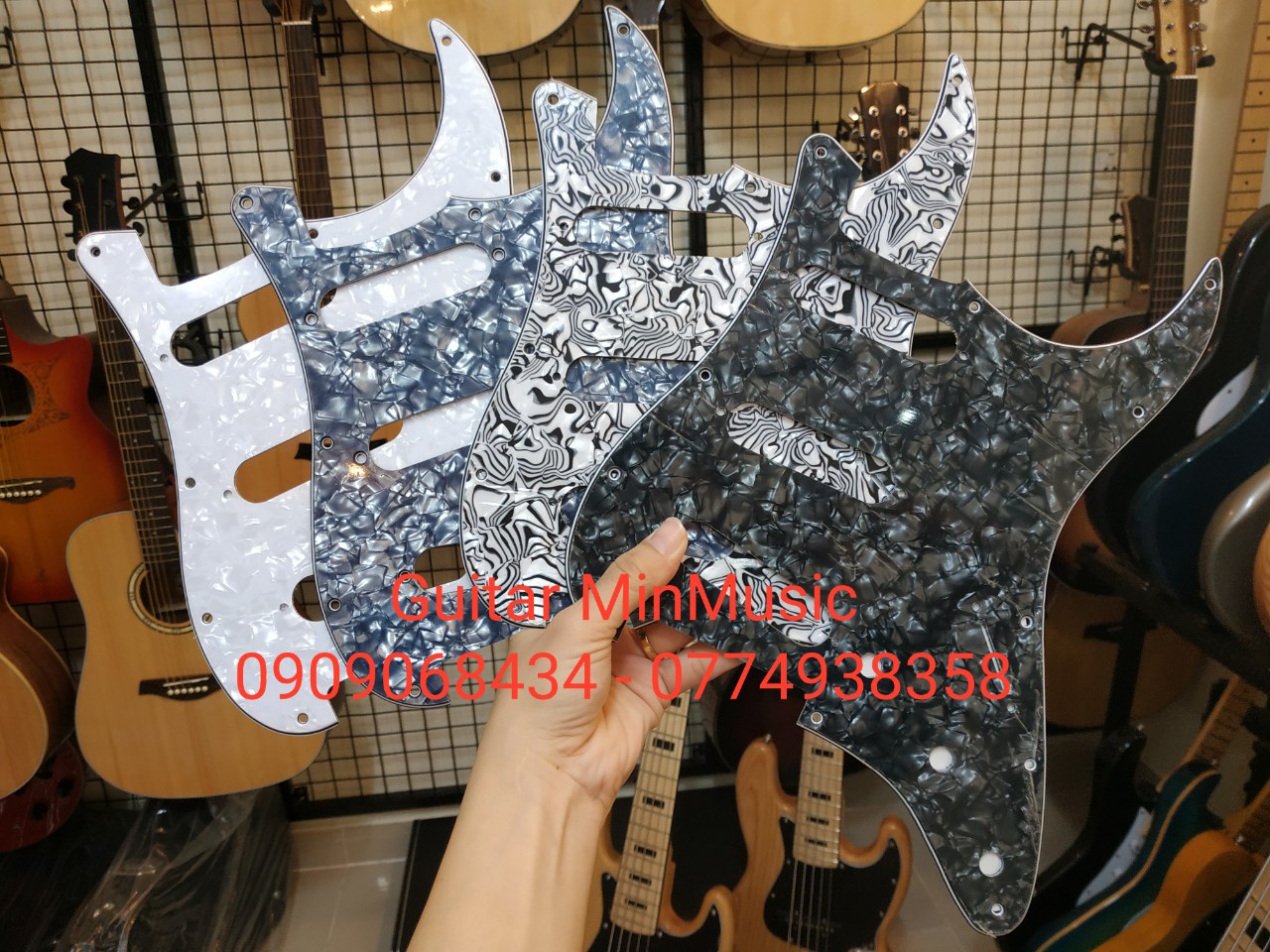 Mặt nạ đàn guitar điện | pickguard guitar fender