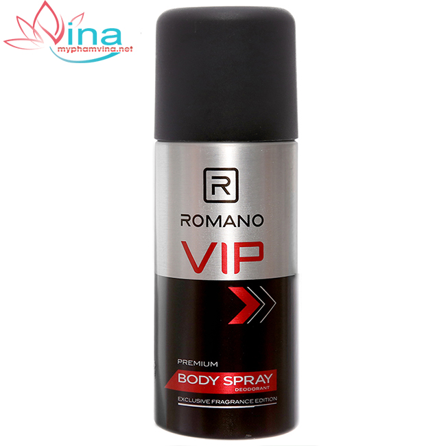 [HCM]Xịt Khử Mùi Toàn Thân Cho Nam Romano VIP 150ml