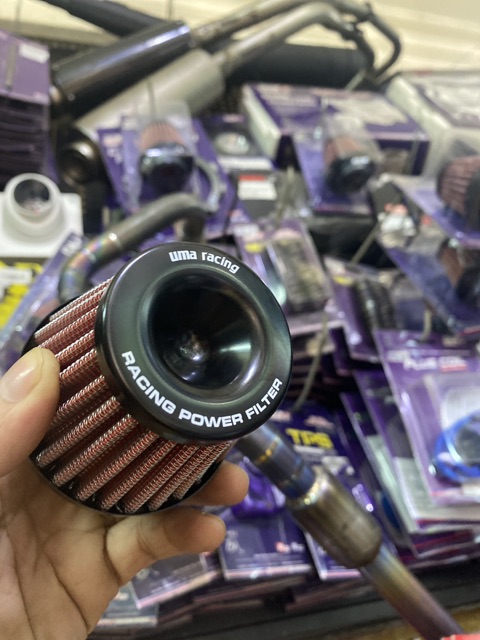 Lọc gió pô e UMA RACING HÀNG CHÍNH HÃNG ( Air Filter TRỤ Ú 35 - 38 - 48 MM  ) LZD-01