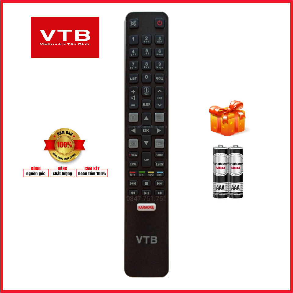 [HCM]Điều Khiển SmartTV VTB ( Mẫu 4 )