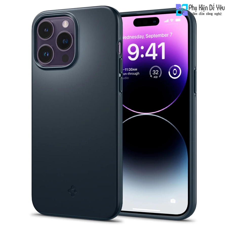 Ốp Spigen Thin Fit cho iPhone 14 Pro Max/ 14 Pro/ 14 Plus/ 14 (Phân phối chính hãng, bảo hành 12 tháng)