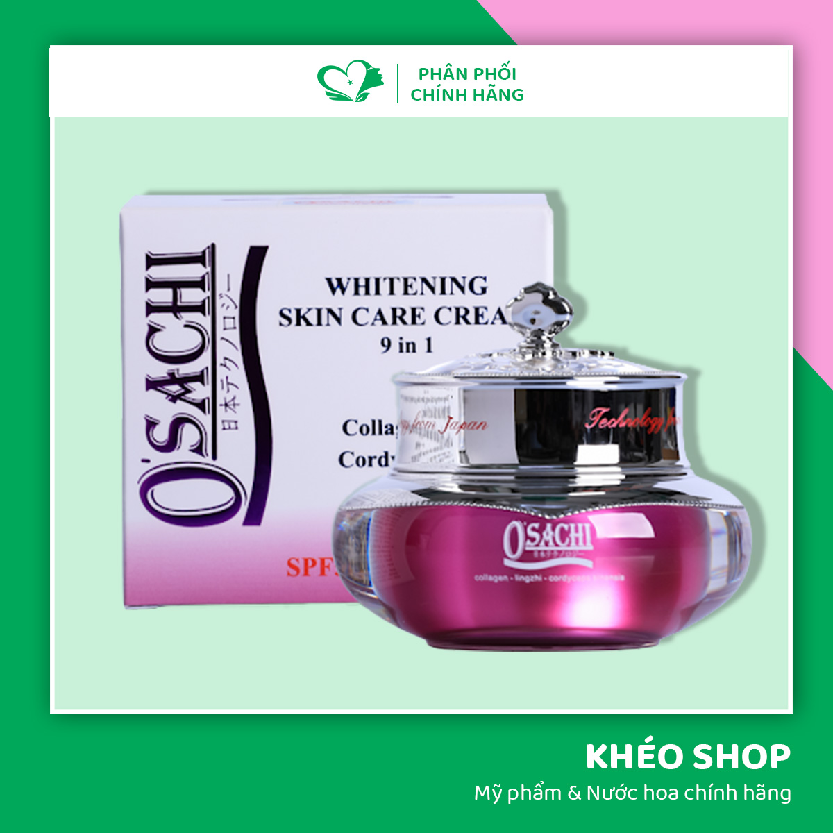 Kem giảm thâm nám osachi nhật bản whitening skin care cream 9 in 1 - 20g