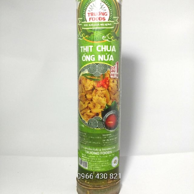 Thịt chua ống nứa - trường foods - thịt chua thanh sơn đặc sản phú thọ