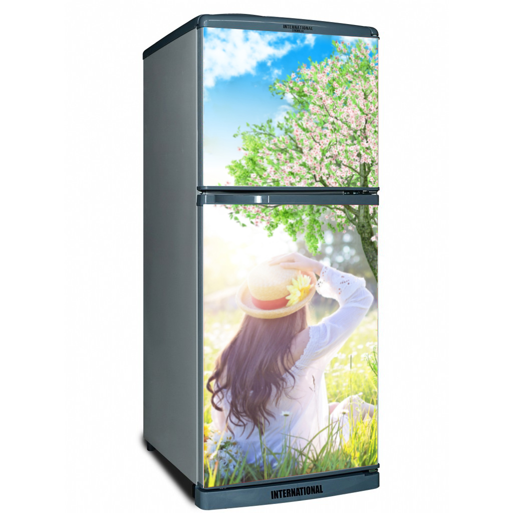 [HCM]DECAL DÁN TRANG TRÍ TỦ LẠNH HÌNH CÔ GÁI