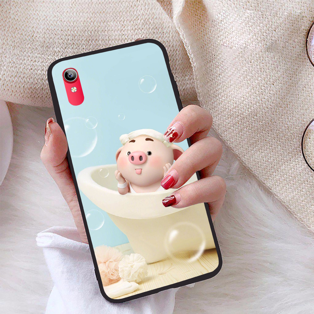 Ốp lưng Vivo Y1S viền dẻo TPU BST Pig Cute