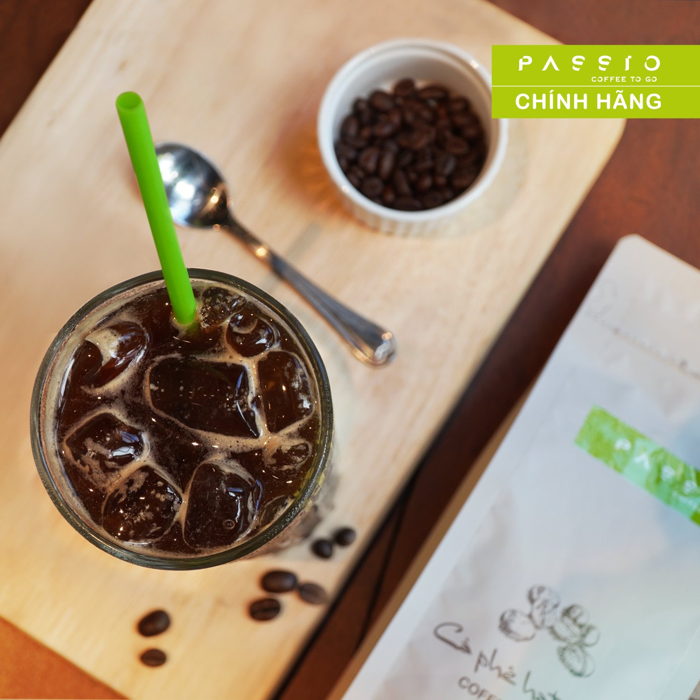 Cà phê Robusta dạng Bột (pha phin) nguyên chất 100% rang mộc - Passio Coffee (250g)