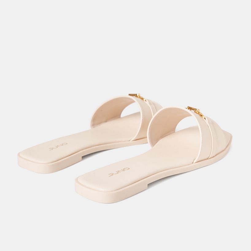 Giày Sandal Nữ 1cm Thời Trang JUNO Khoá Trang Trí Juno SD01135