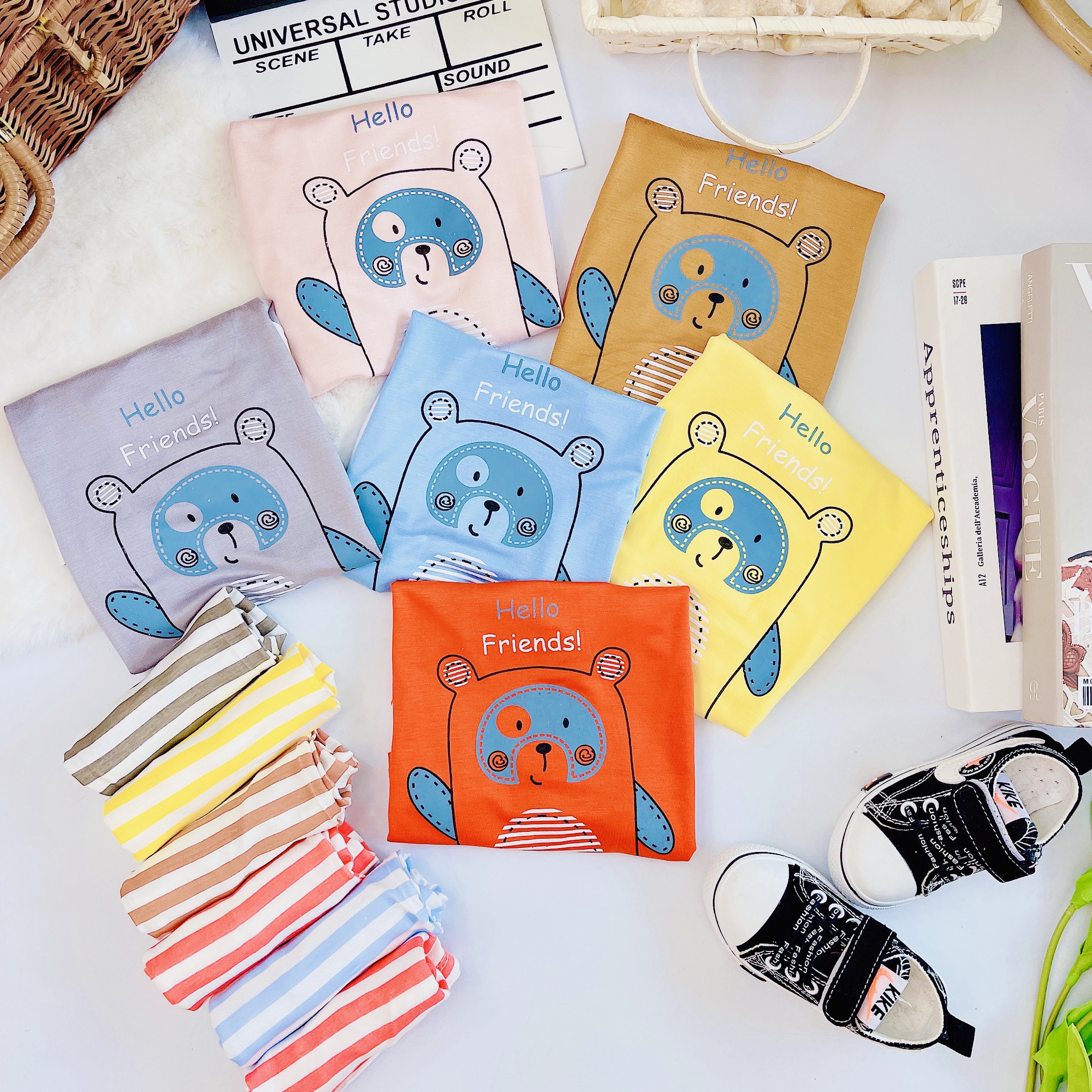 ( 5-15kg) Set thun lạnh Minky Mom cho bé trai bé gái