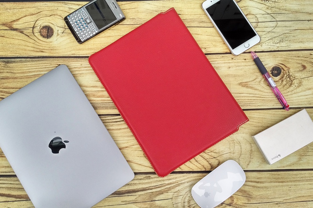 Bao da thật handmade TONI cho Laptop, Macbook, Surface (Đủ Size)