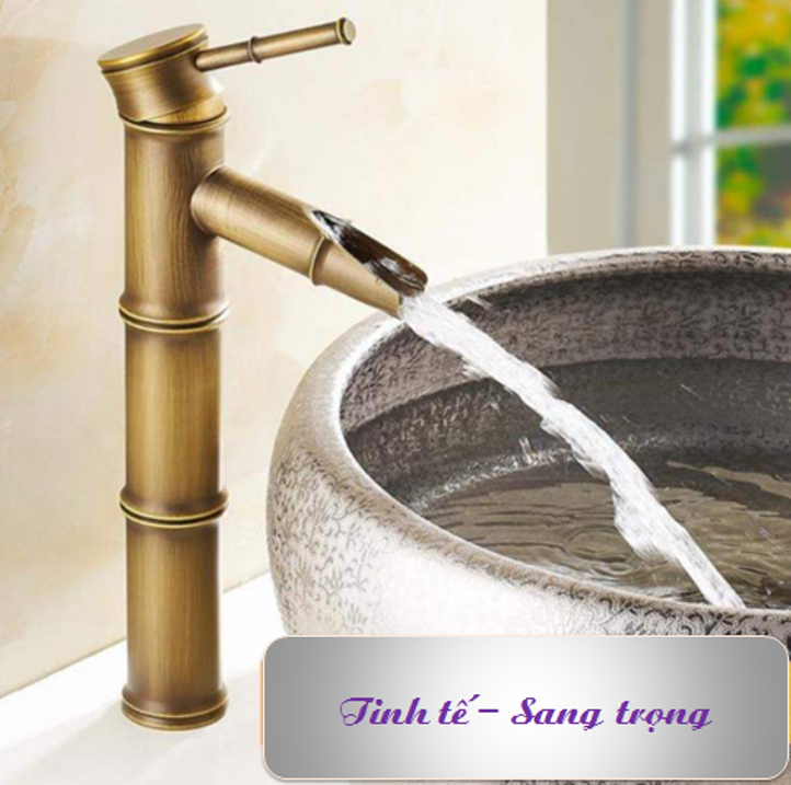 Vòi Lavabo cao giả cổ nóng lạnh MS8