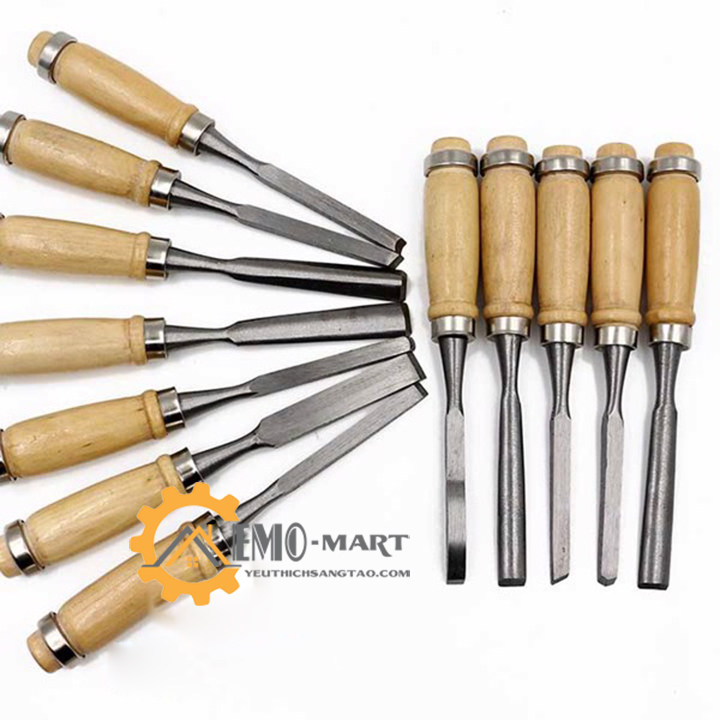 [FreeshipMAX] Bộ dụng cụ 12 cây đục, tiện gỗ cao cấp v2