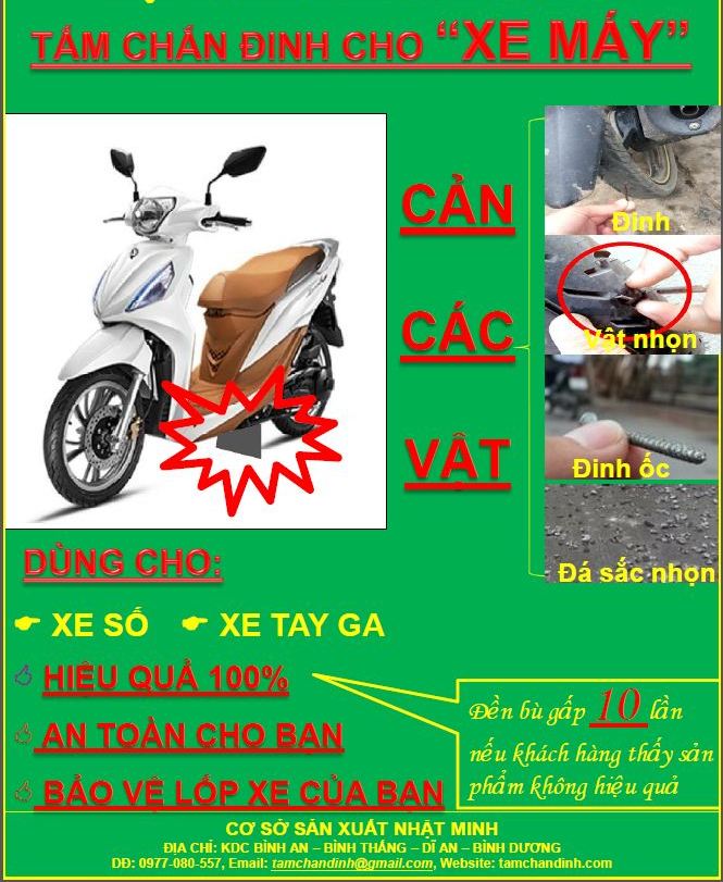 [HCM]TẤM CHẮN ĐINH XE SỐ