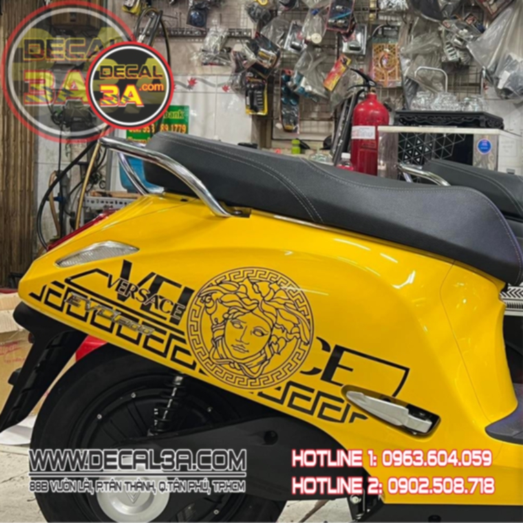 TEM RỜI XE ĐIỆN EVO 200 VERSACE - THỜI TRANG