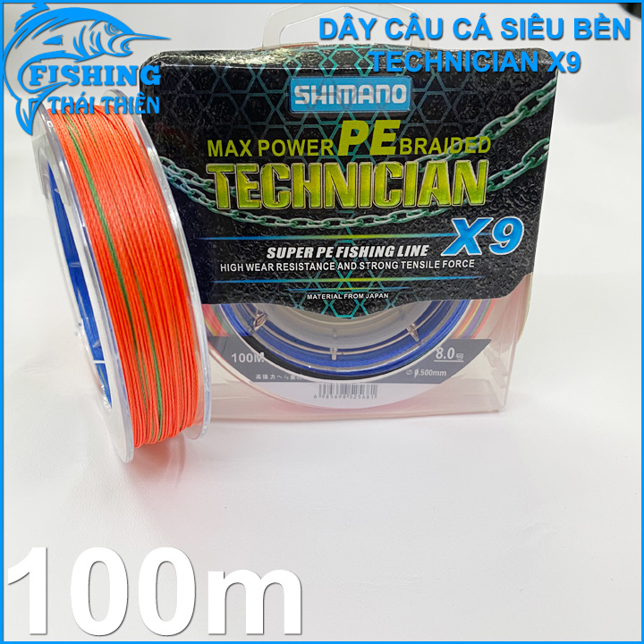 [HCM]Dây câu cá siêu bền Shimano X9 cuộn 100m