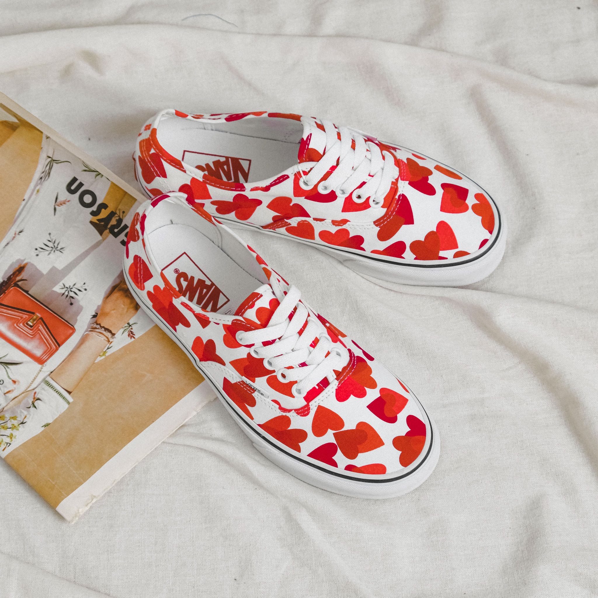 Chính Hãng Giày Vans Authentic Checker Pink / Valentines