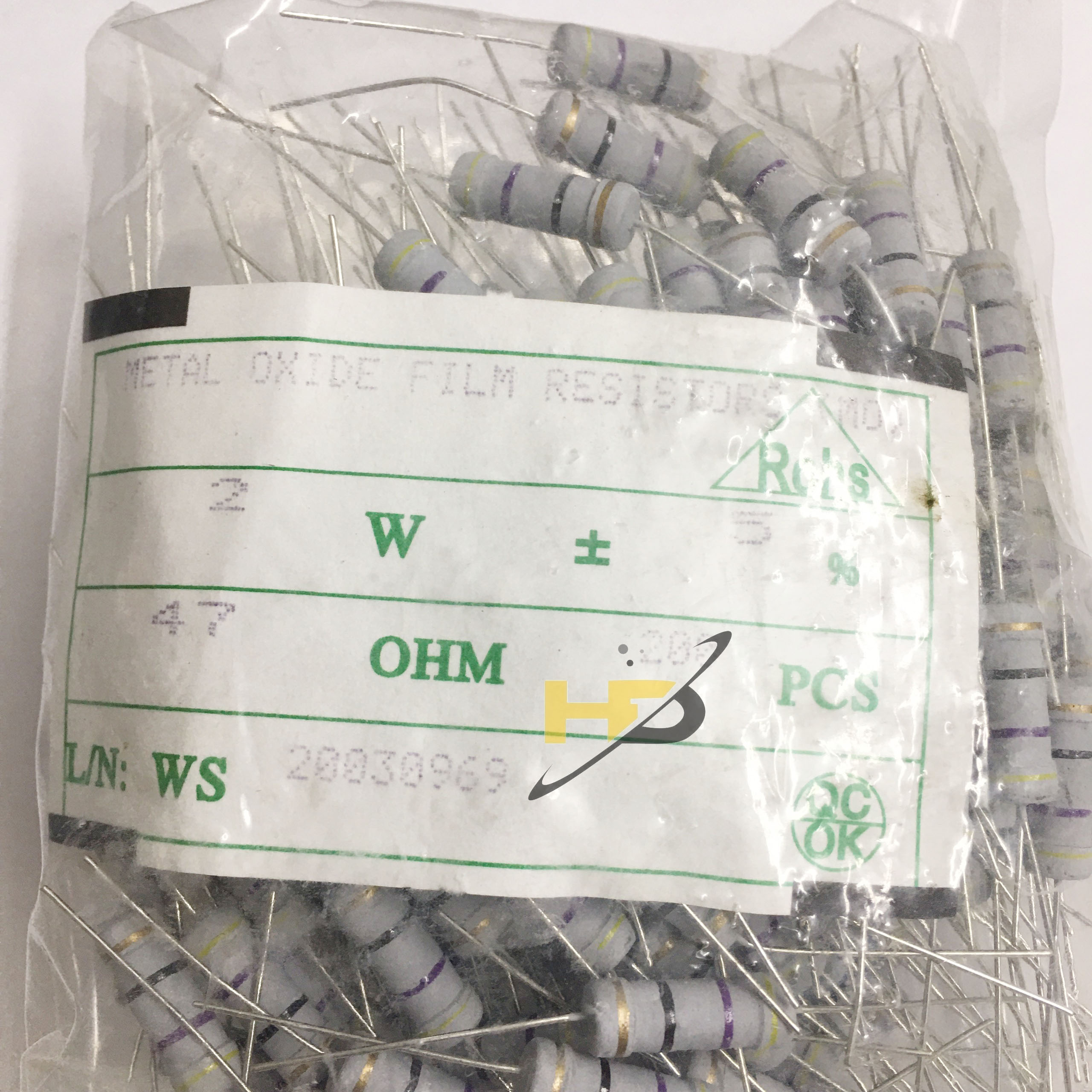[COMBO 20] Điện Trở Công Suất 47 Ohm 2W 5% Mới