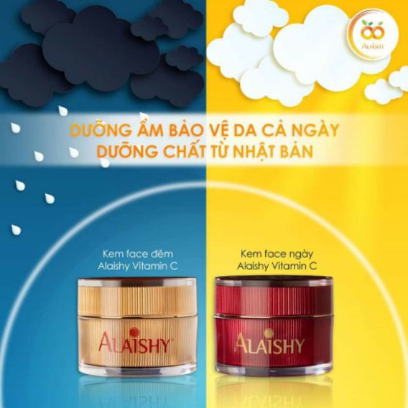 KEM FACE NGÀY VÀ ĐÊM ALAISHY VITAMIN C [ mẫu mới 2021 và mẫu 2020 ] [ chính hãng 100% ]