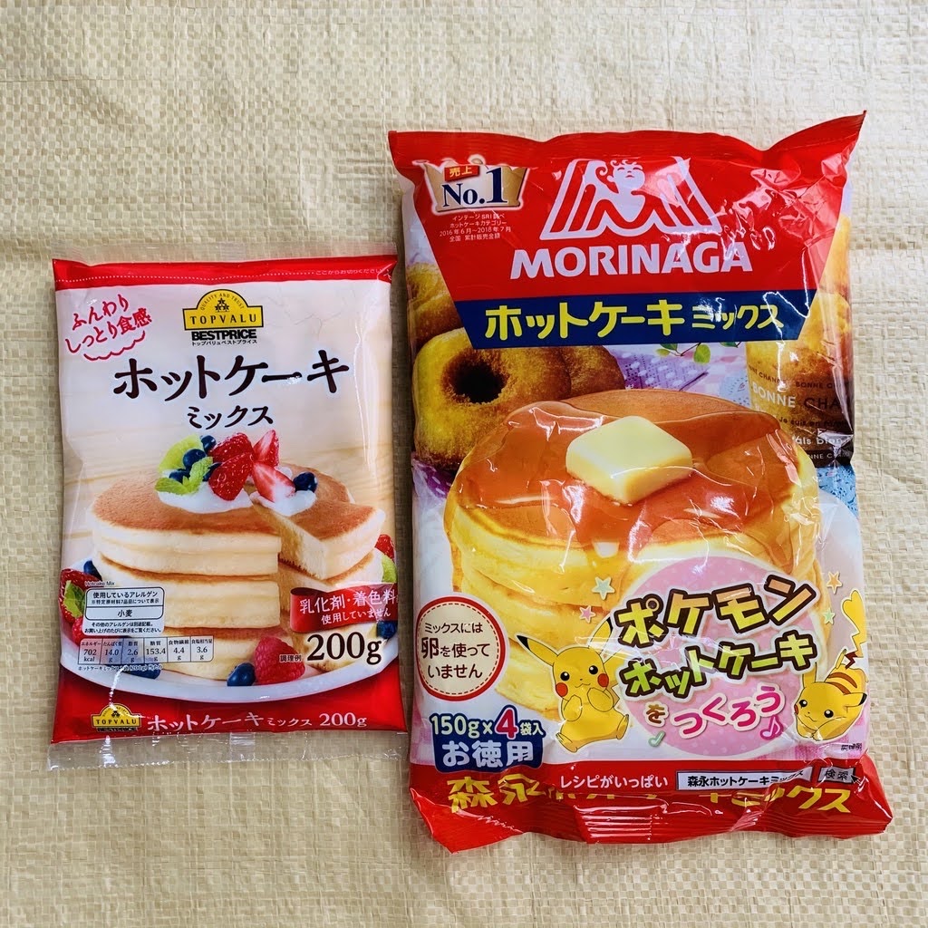 Bột Làm Bánh Hotcake Topvalu và Morinaga Nhật