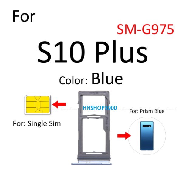 Khay 2 Sim Samsung Galaxy S10, S10 Plus Zin Chính Hãng