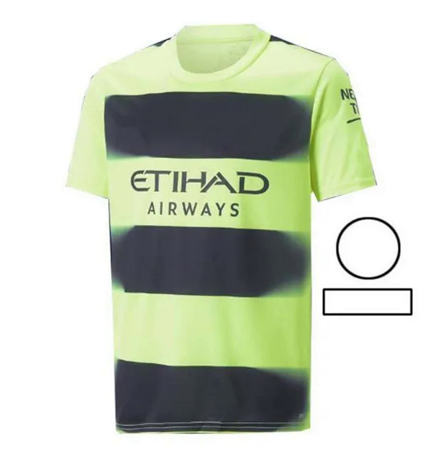 Áo thi đấu bóng đá manchesters city haaland 22 23 áo thi đấu bóng đá phiên bản cầu thủ người hâm mộ man city mahrez sterling màu xanh lá cây de bruyne fode