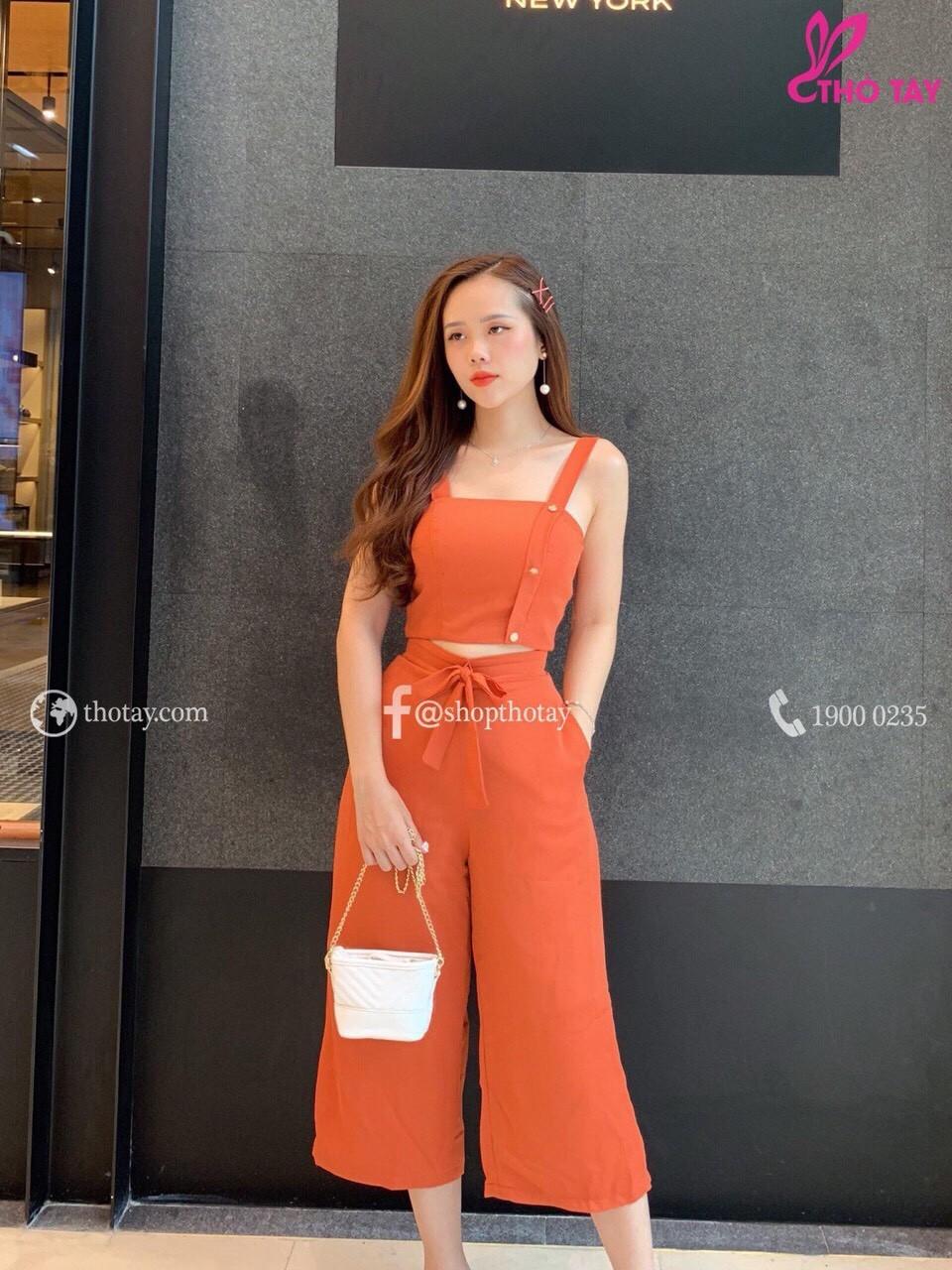 Sét bộ quần ống rộng lụa thai1~55-QH