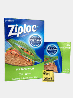Hàng Mỹ Nhu s Choice Lẻ 50 Túi dự trữ Ziploc Storage Grip n Seal Sandwich thumbnail