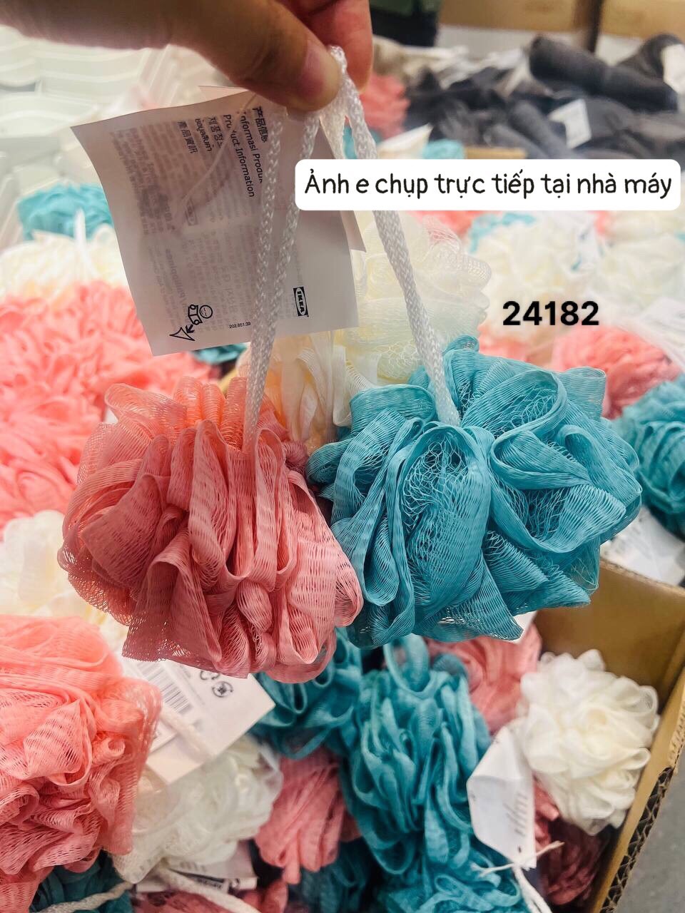 Set 3 bông tắm chính hãng Ikea