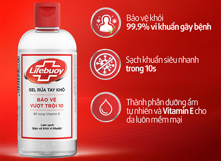Gel Rửa Tay Khô Lifebuoy 235ml