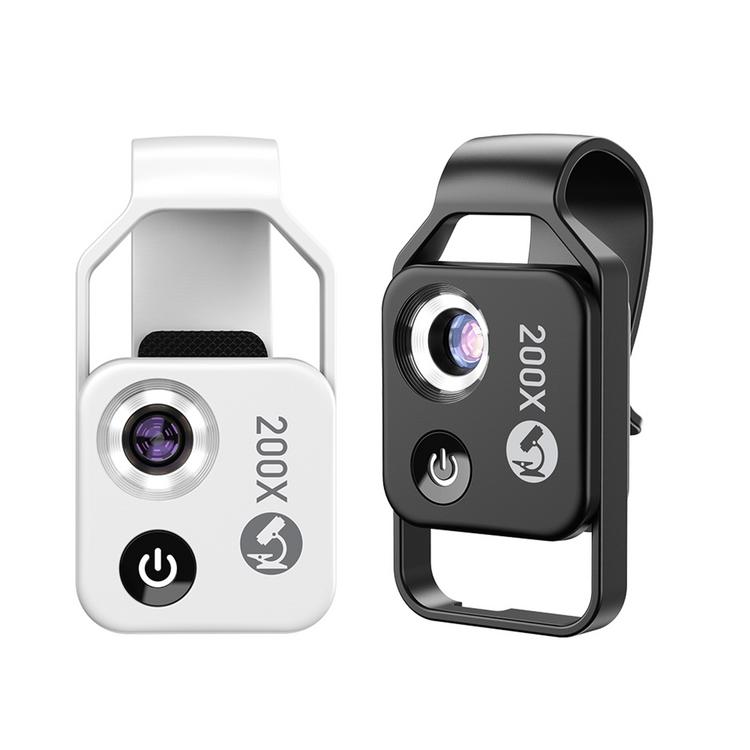 Portable Digital Microscope 200X Mini Digital Microscope with Universal Clip for Kids Adults Built-in LED Pocket Microscope for Phone Accessories useful