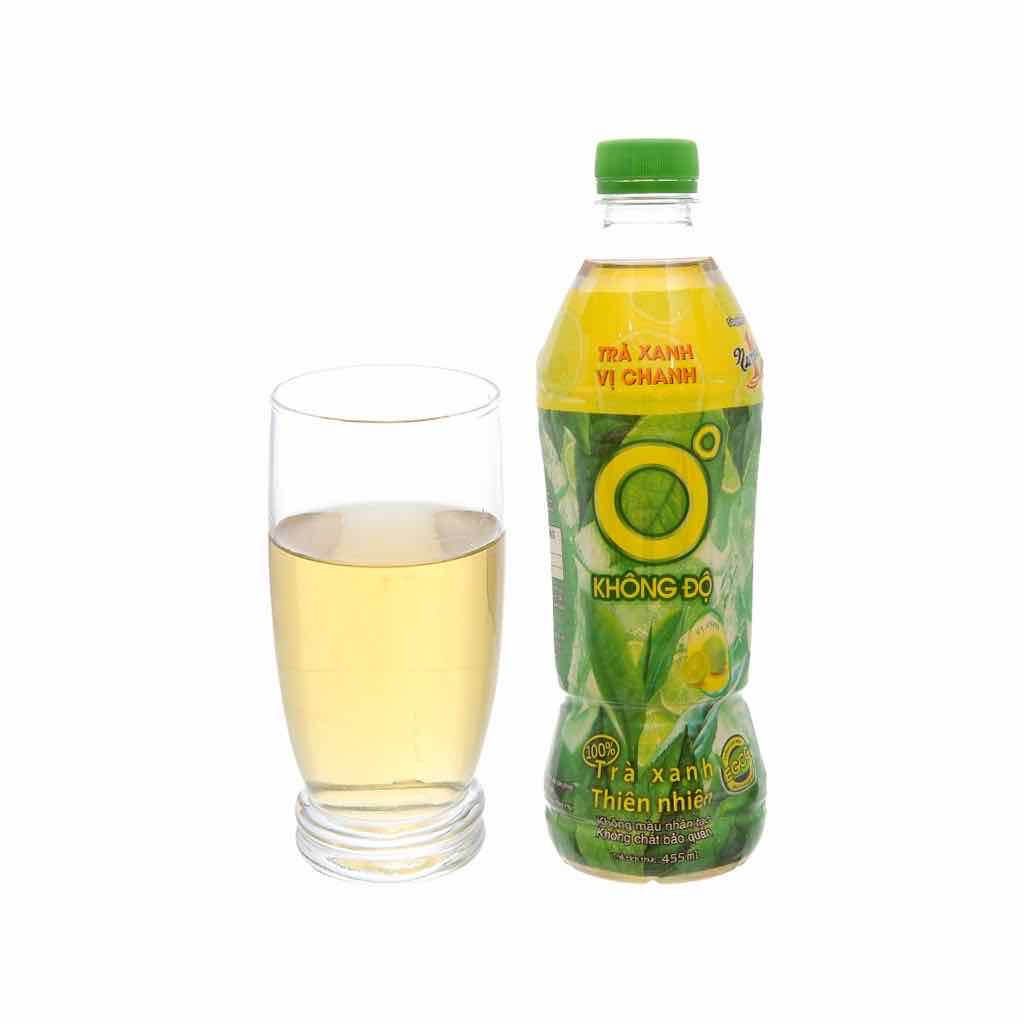 Lốc 6 chai trà xanh 0 Độ 455ml