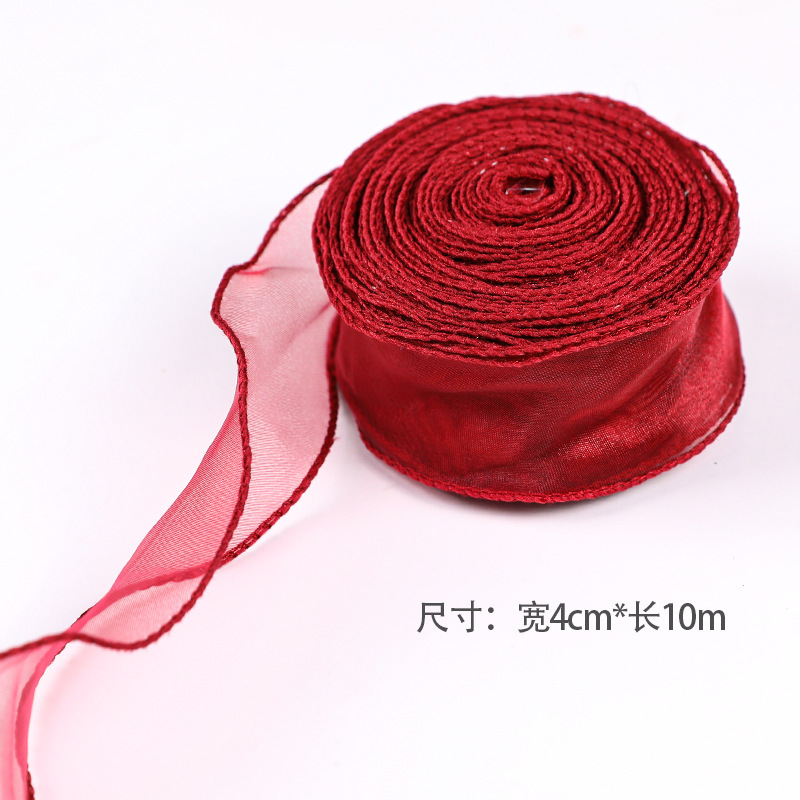 Cuộn ruy băng Voan không lõi bản 4cm * 10m đủ màu - SK94