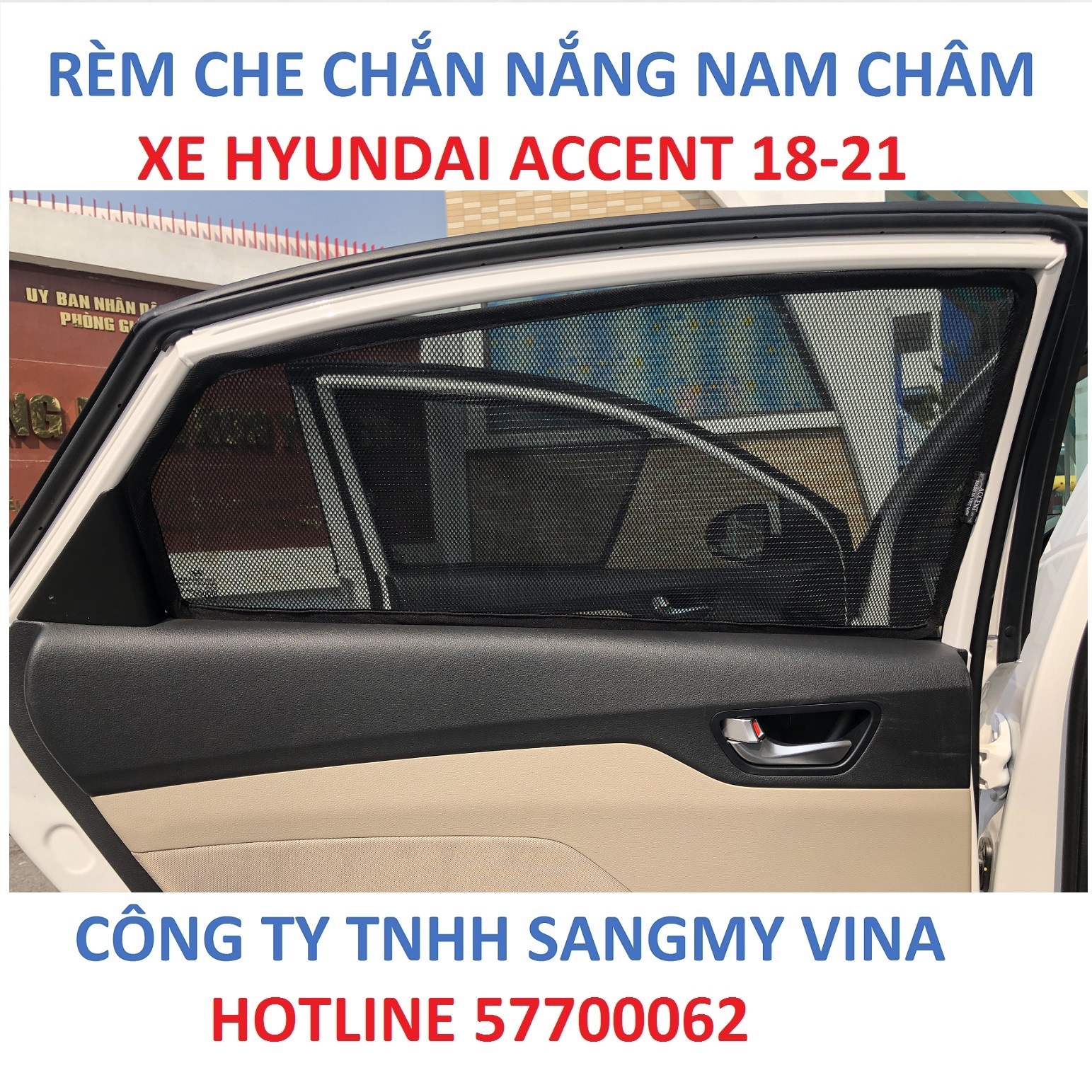 rèm che chắn nắng nam châm xe hyundai accent 2017-2021